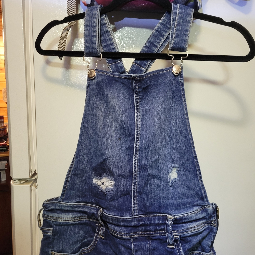 American Eagle Outfitters Blue Denim Overalls